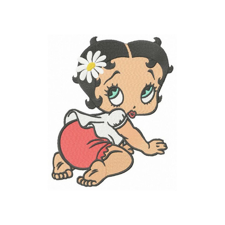 Baby Betty Boop embroidery design - Embroidery Design