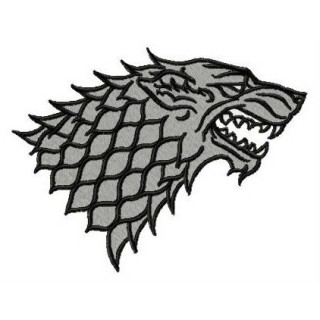 Direwolf Winter is Coming embroidery design - Embroidery Design