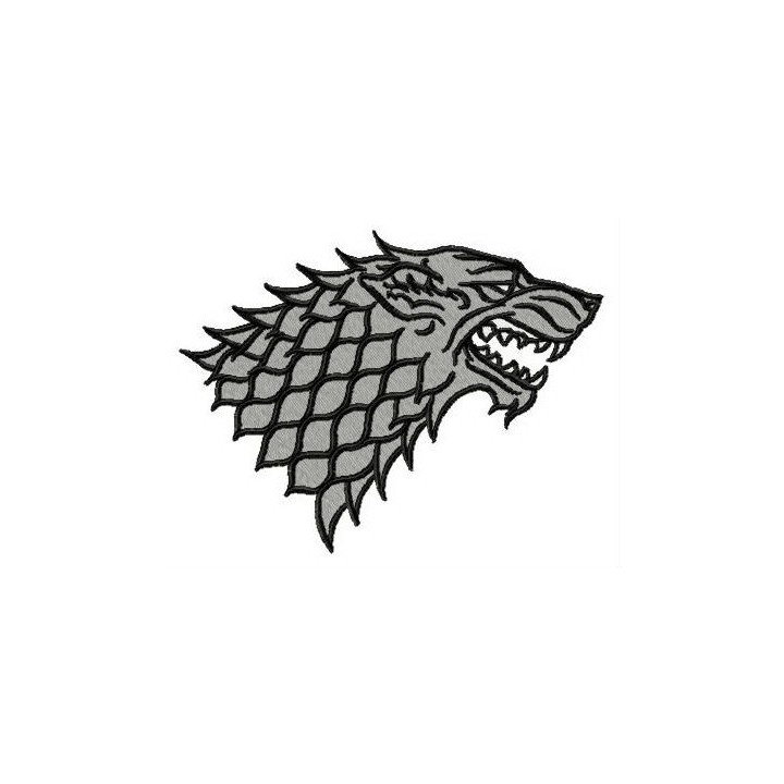 Direwolf Winter is Coming embroidery design - Embroidery Design
