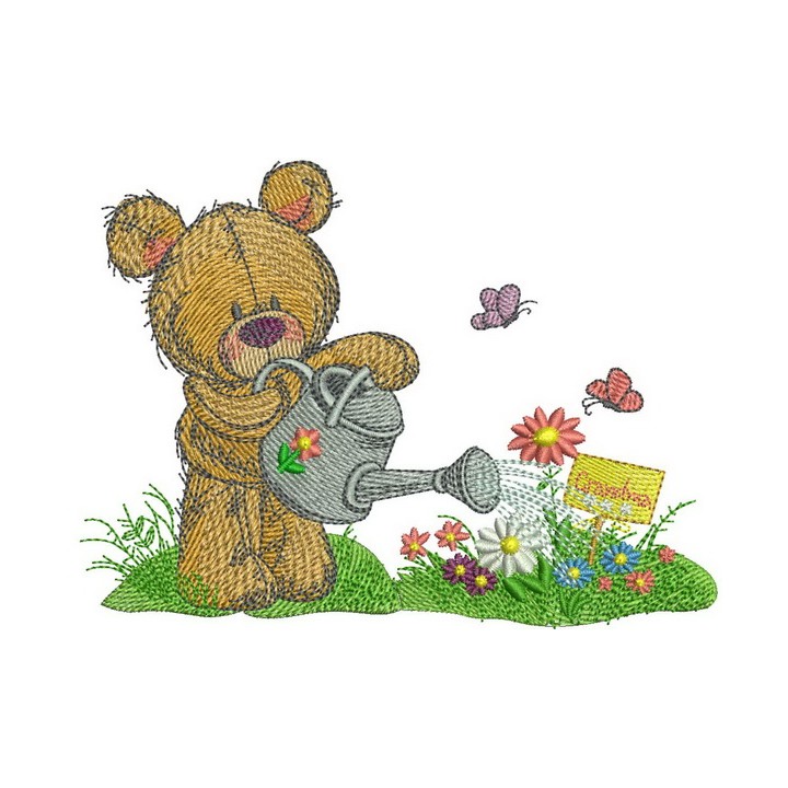 Flowers for Grandma embroidery design - Embroidery Design