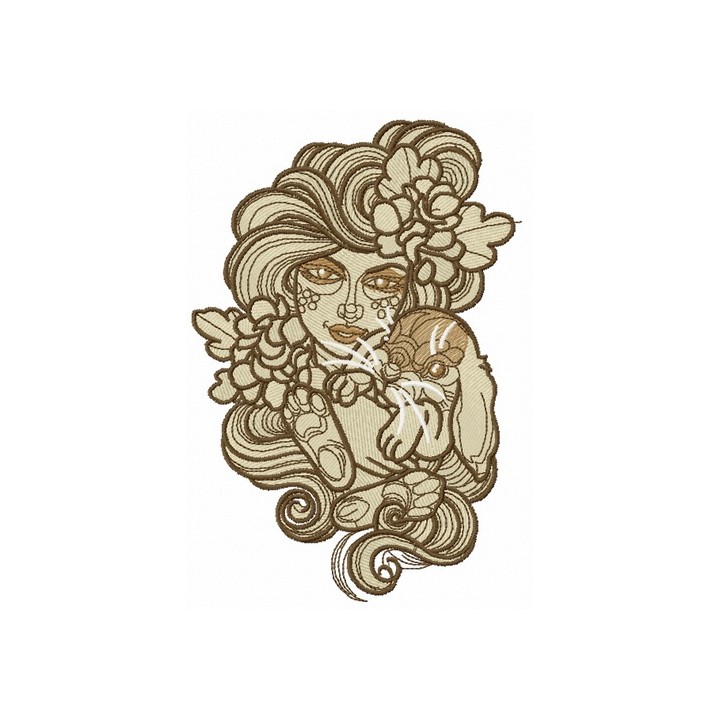 Forest patron embroidery design - Embroidery Design