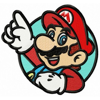 Mario watch out! embroidery design - Embroidery Design