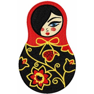 Nesting doll embroidery design - Embroidery Design