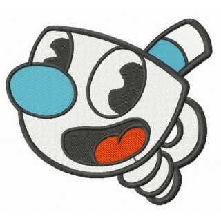 Mugman embroidery design - Embroidery Design