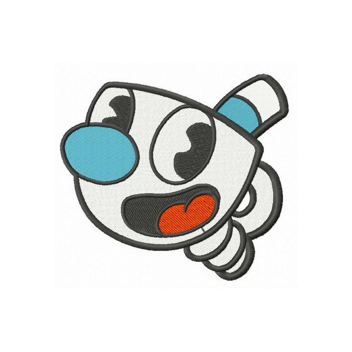 Mugman embroidery design - Embroidery Design