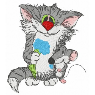 Forget-me-not flowers for my friend embroidery design - Embroidery Design