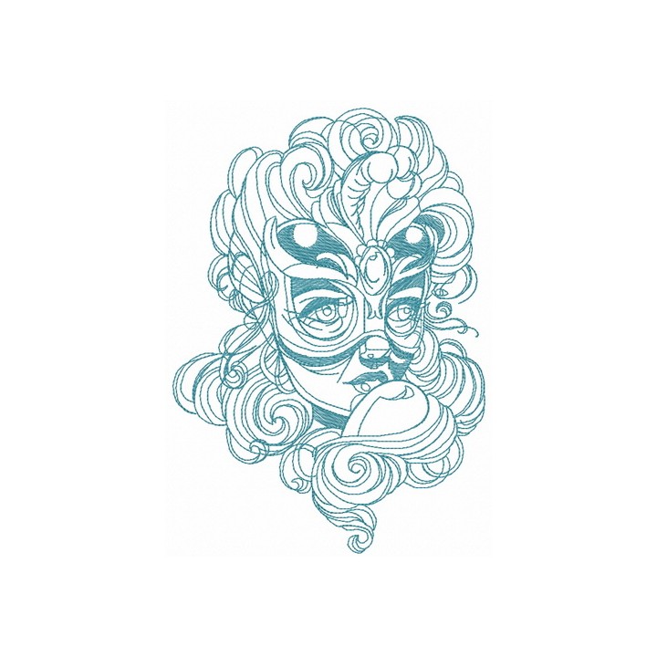 Mysterious stranger 4 embroidery design - Embroidery Design