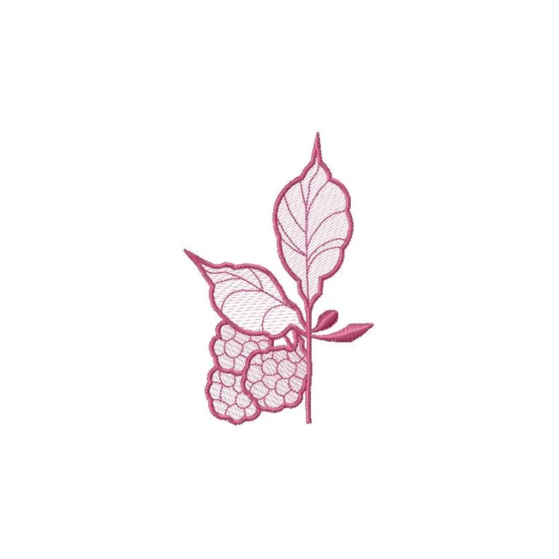 Blend berries embroidery design featuring vibrant fruit motifs, perfect for kitchen-themed projects and home decor.
