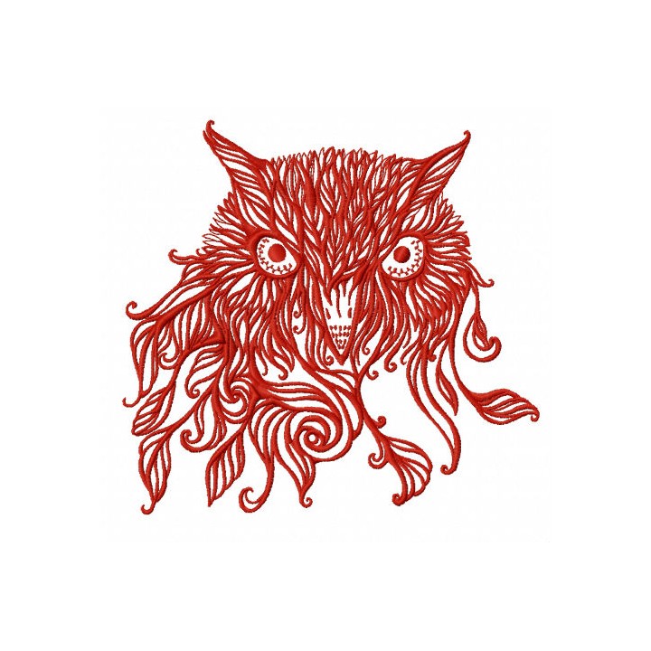 Tribal owl 4 embroidery design - Embroidery Design