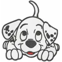 Dalmatian puppy embroidery design