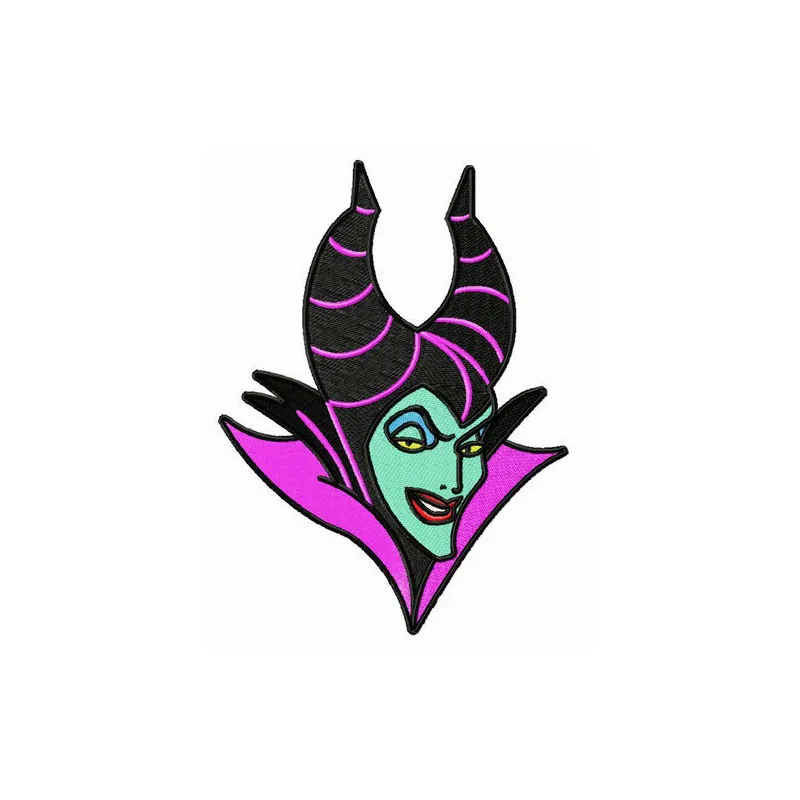 Strange Maleficent embroidery design featuring intricate details inspired by Sleeping Beauty.