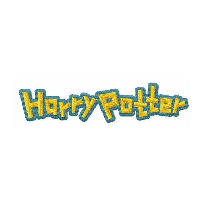 Harry Potter wordmark embroidery design - Embroidery Design
