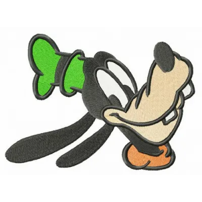 Preview of Disney Goofy embroidery design featuring the beloved character, ideal for stitching on apparel and accessories.