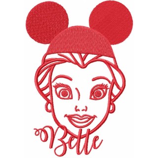 Mickey Mouse hat for belle embroidery design - Embroidery Design