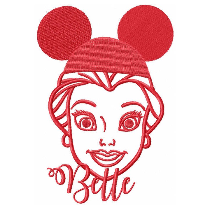 Mickey Mouse hat for belle embroidery design - Embroidery Design