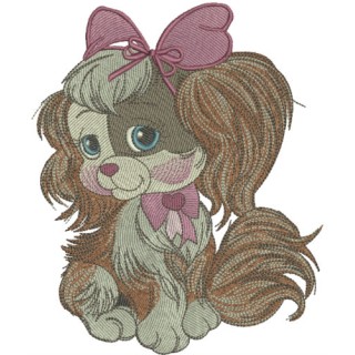 Cute English Cocker Spaniel embroidery design - Embroidery Design
