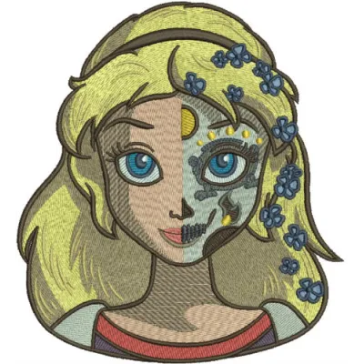 Fancy Cinderella 5 embroidery design showcasing a whimsical princess motif for delightful stitching projects.