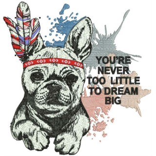 French bulldog embroidery design - Embroidery Design