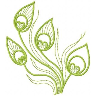 Green grass embroidery design - Embroidery Design