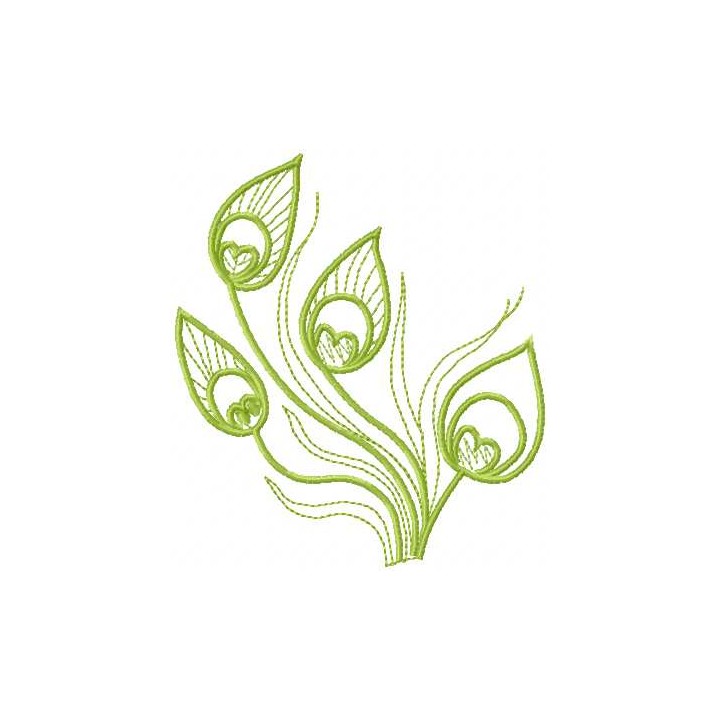 Green grass embroidery design - Embroidery Design