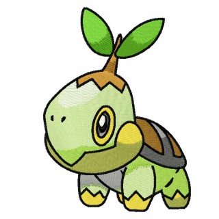 Turtwig embroidery design - Embroidery Design