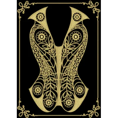 Elegant Corset 3 embroidery design, showcasing intricate stitching patterns ideal for fashion accessories.
