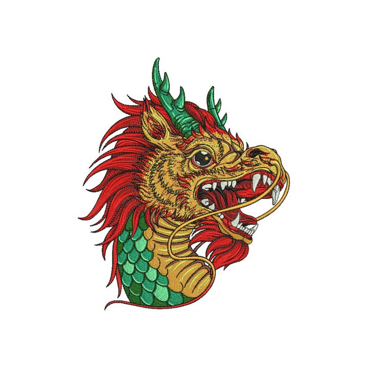 Chinese dragon embroidery design - Embroidery Design
