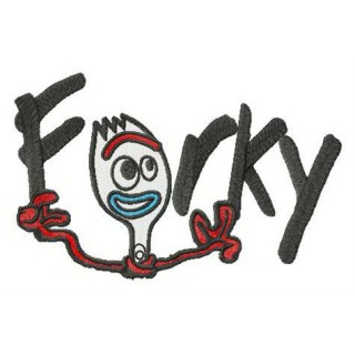 Smart Forky embroidery design - Embroidery Design