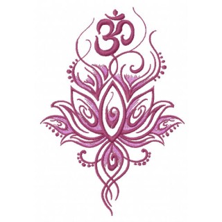 Oriental flower 2 embroidery design - Embroidery Design