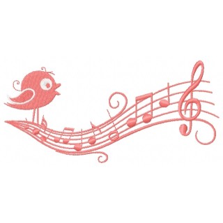 Melody embroidery design - Embroidery Design