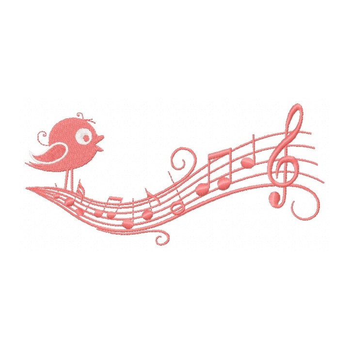 Melody embroidery design - Embroidery Design