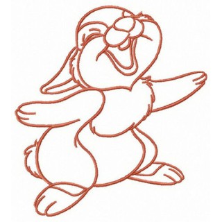 Bunny's sense of humor embroidery design - Embroidery Design