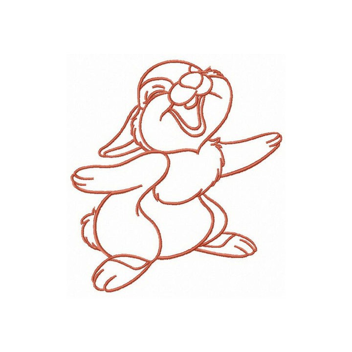 Bunny's sense of humor embroidery design - Embroidery Design