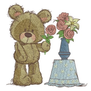 Rose for you embroidery design - Embroidery Design