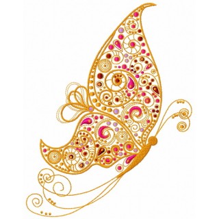 Fancy butterfly 5 embroidery design - Embroidery Design