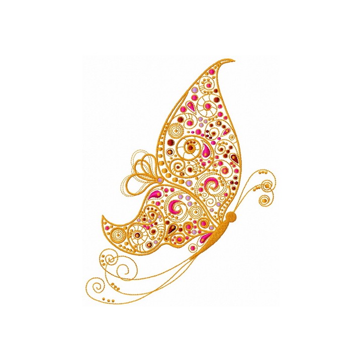 Fancy butterfly 5 embroidery design - Embroidery Design