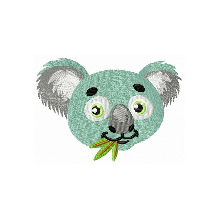 Koala muzzle embroidery design - Embroidery Design
