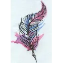 Preview of a feather mixed colors embroidery design showcasing vibrant stitching patterns and intricate details.