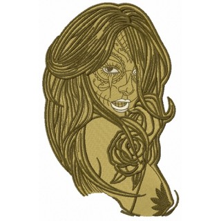 Naked fancy girl 2 embroidery design - Embroidery Design