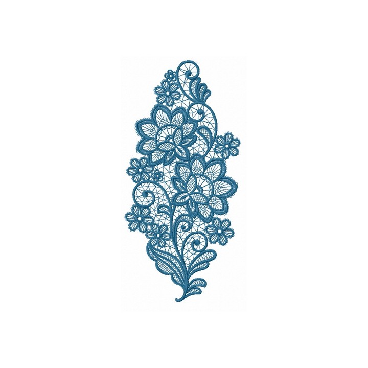 Lace flower 13 embroidery design - Embroidery Design