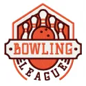 Bowling league 4 embroidery design showcasing a dynamic stitched motif for custom bowling apparel.