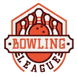 Bowling league 4 embroidery design - Embroidery Design
