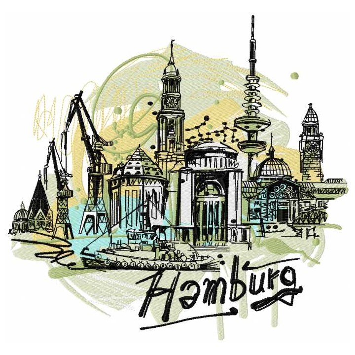Hamburg embroidery design - Embroidery Design