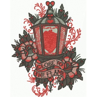 Close to the flame embroidery design - Embroidery Design