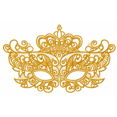 Preview of Mask 10 embroidery design featuring intricate stitching patterns for creative face masks.