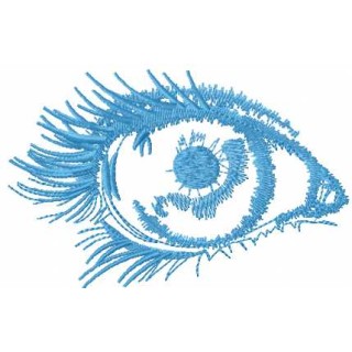 Blue eye embroidery design - Embroidery Design
