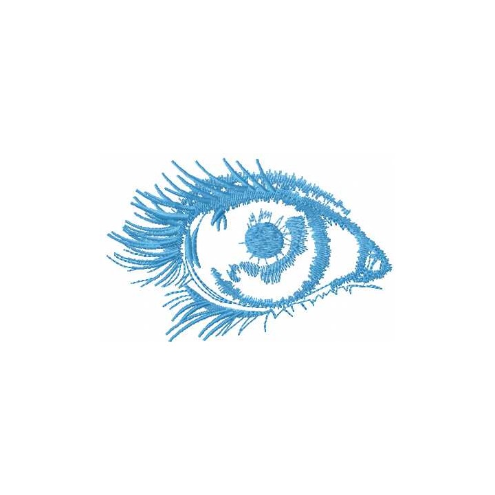 Blue eye embroidery design - Embroidery Design