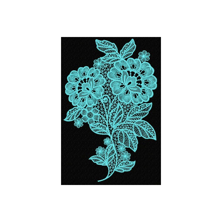 Lace flower embroidery design - Embroidery Design