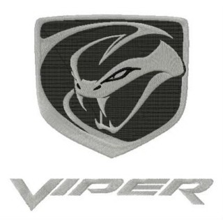 Dodge Viper logo embroidery design - Embroidery Design