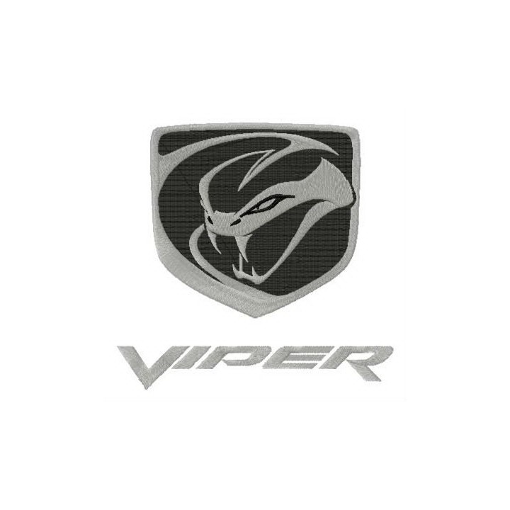 Dodge Viper logo embroidery design - Embroidery Design